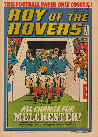 Cover for Roy of the Rovers (IPC, 1976 series) #23 April 1977 [31]