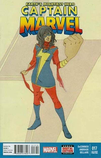 Cover for Captain Marvel (Marvel, 2012 series) #17 [Second Printing]
