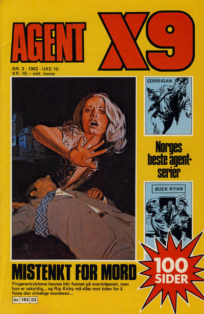 Cover for Agent X9 (Semic, 1976 series) #3/1982