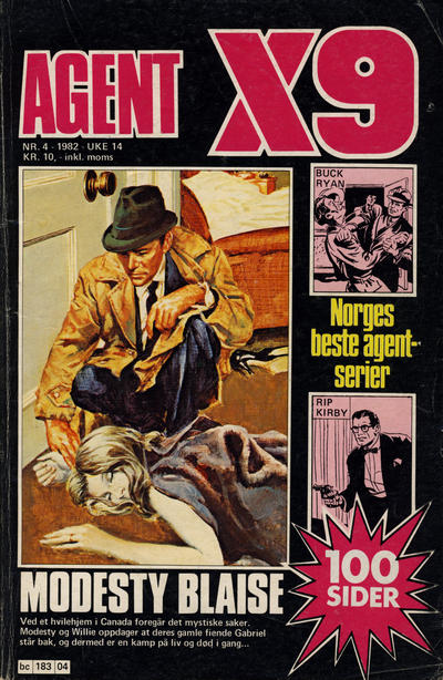 Cover for Agent X9 (Semic, 1976 series) #4/1982