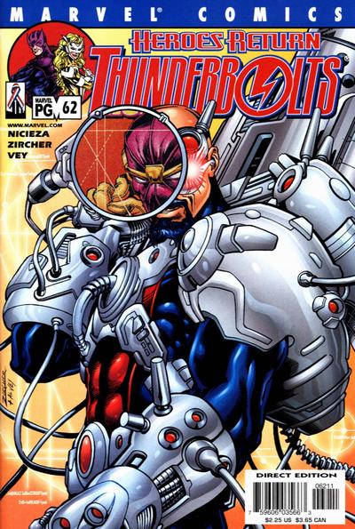 Cover for Thunderbolts (Marvel, 1997 series) #62