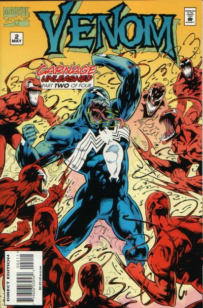 Cover for Venom: Carnage Unleashed (Marvel, 1995 series) #2 [Direct Edition]