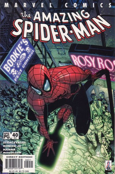 Cover for The Amazing Spider-Man (Marvel, 1999 series) #40 (481) [Direct Edition]