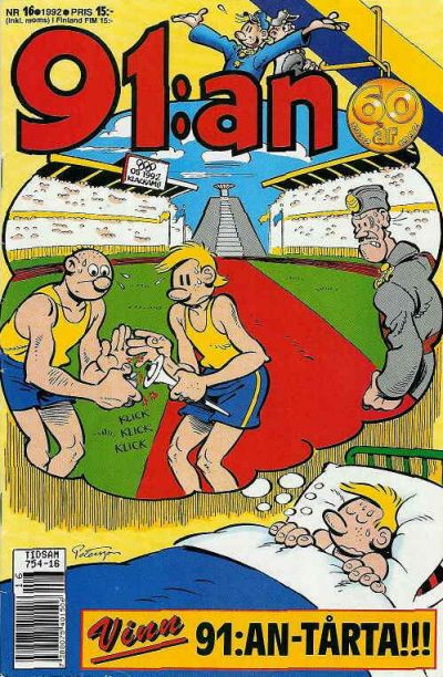 Cover for 91:an (Semic, 1966 series) #16/1992