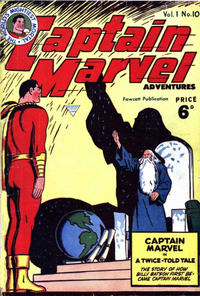 Cover Thumbnail for Captain Marvel [Captain Marvel Adventures] (L. Miller & Son, 1953 series) #v1#10