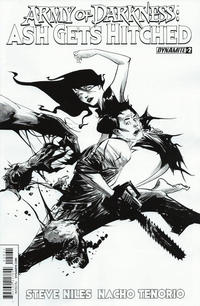 Cover Thumbnail for Army of Darkness: Ash Gets Hitched (Dynamite Entertainment, 2014 series) #2 [Jae Lee Black & White Variant]