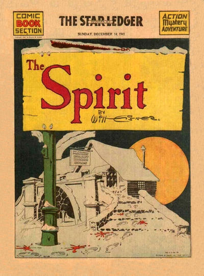 Cover for The Spirit (Register and Tribune Syndicate, 1940 series) #12/14/1941 [Newark NJ Star Ledger edition]