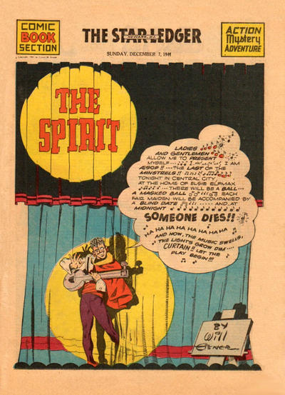 Cover for The Spirit (Register and Tribune Syndicate, 1940 series) #12/7/1941 [Newark NJ Star Ledger edition]