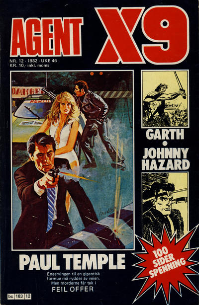 Cover for Agent X9 (Semic, 1976 series) #12/1982