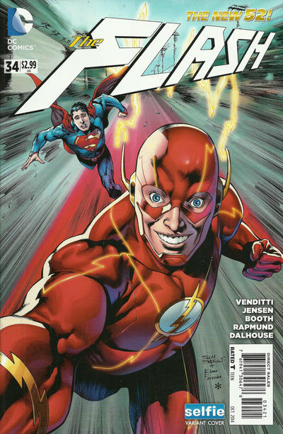 Cover for The Flash (DC, 2011 series) #34 [Selfie Cover]
