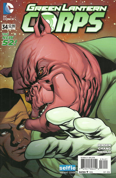 Cover for Green Lantern Corps (DC, 2011 series) #34 [Selfie Cover]
