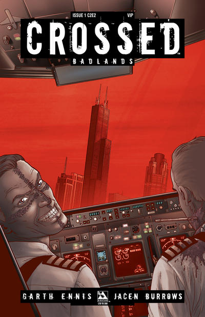 Cover for Crossed Badlands (Avatar Press, 2012 series) #1 [C2E2 Exclusive C2E2 VIP Variant - Jacen Burrows]