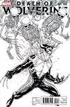 Cover Thumbnail for Death of Wolverine (2014 series) #1 [Joe Quesada Black & White Variant]