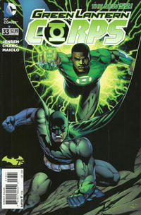 Cover Thumbnail for Green Lantern Corps (DC, 2011 series) #33 [Batman 75th Anniversary Cover]
