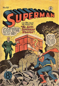 Cover for Superman (K. G. Murray, 1947 series) #83