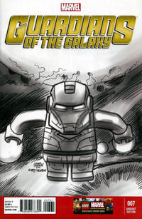 Cover Thumbnail for Guardians of the Galaxy (Marvel, 2013 series) #7 [Leonel Castellani Sketch LEGO Variant Cover]