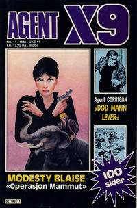 Cover Thumbnail for Agent X9 (Semic, 1976 series) #11/1985