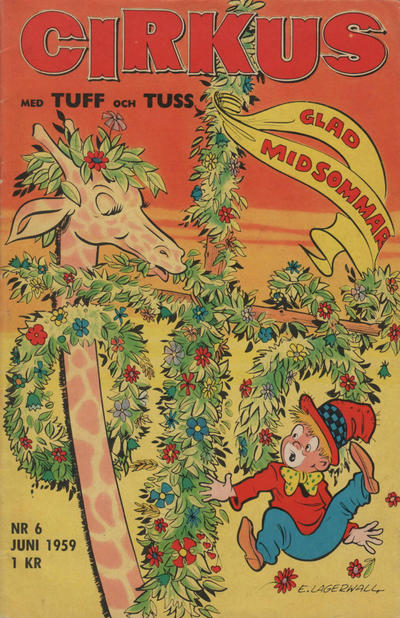 Cover for Cirkus med Tuff och Tuss (Åhlén & Åkerlunds, 1959 series) #6/1959