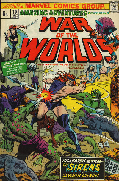 Cover for Amazing Adventures (Marvel, 1970 series) #19 [British]