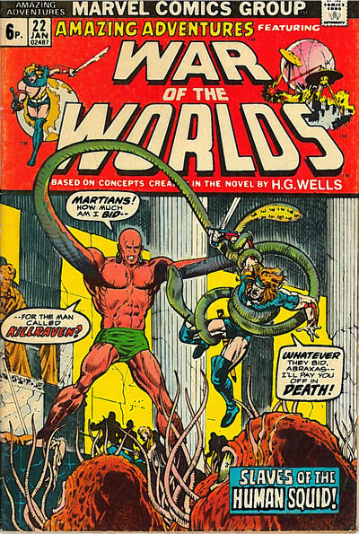Cover for Amazing Adventures (Marvel, 1970 series) #22 [British]