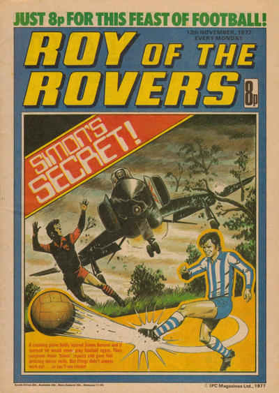 Cover for Roy of the Rovers (IPC, 1976 series) #12 November 1977 [60]