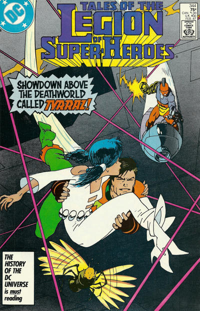 Cover for Tales of the Legion of Super-Heroes (DC, 1984 series) #344 [Direct]