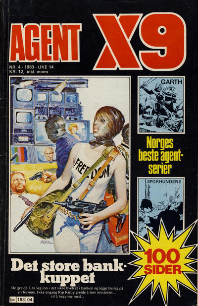 Cover for Agent X9 (Semic, 1976 series) #4/1983