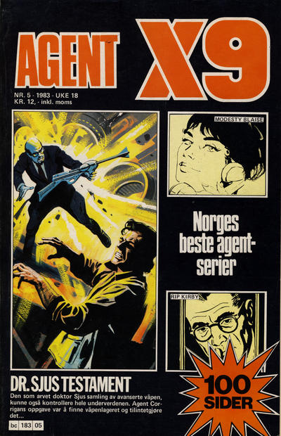 Cover for Agent X9 (Semic, 1976 series) #5/1983