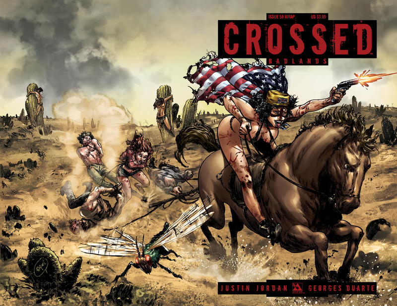 Cover for Crossed Badlands (Avatar Press, 2012 series) #59 [Wraparound Variant by Rafael Ortiz]