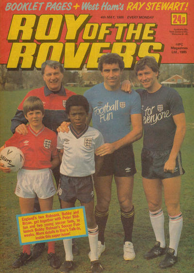 Cover for Roy of the Rovers (IPC, 1976 series) #4 May 1985 [442]