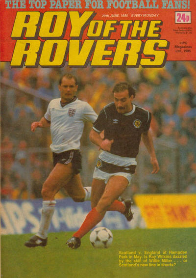 Cover for Roy of the Rovers (IPC, 1976 series) #29 June 1985 [450]
