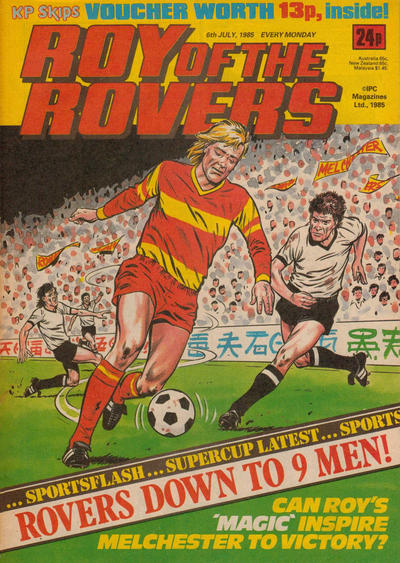 Cover for Roy of the Rovers (IPC, 1976 series) #6 July 1985 [451]