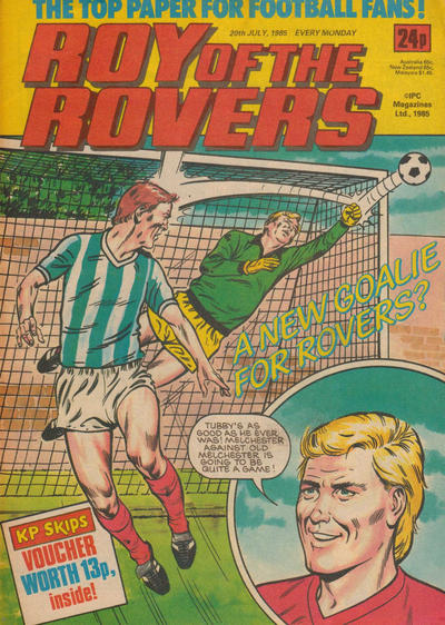 Cover for Roy of the Rovers (IPC, 1976 series) #20 July 1985 [453]