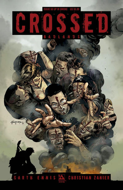Cover for Crossed Badlands (Avatar Press, 2012 series) #50 [Up In Smoke Variant by Gabriel Andrade]