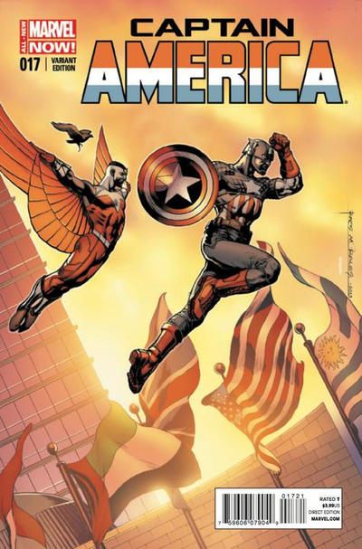 Cover for Captain America (Marvel, 2013 series) #17 [Rags Morales Variant]
