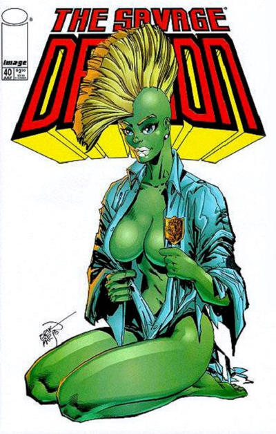 Cover for Savage Dragon (Image, 1993 series) #40 [She-Dragon Cover]