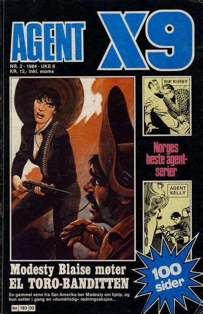 Cover for Agent X9 (Semic, 1976 series) #2/1984
