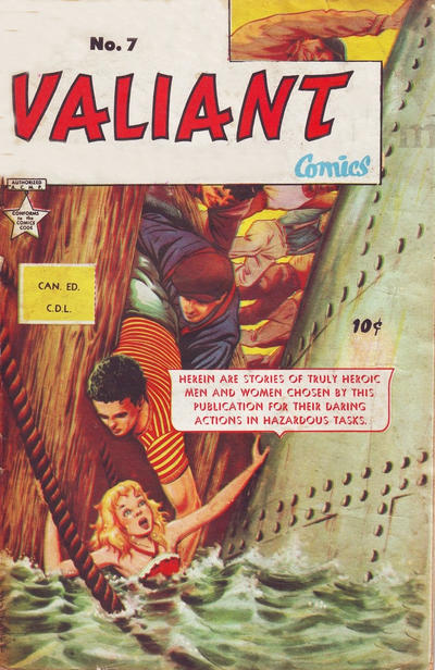 Cover for Valiant Comics (Bell Features, 1951 series) #7