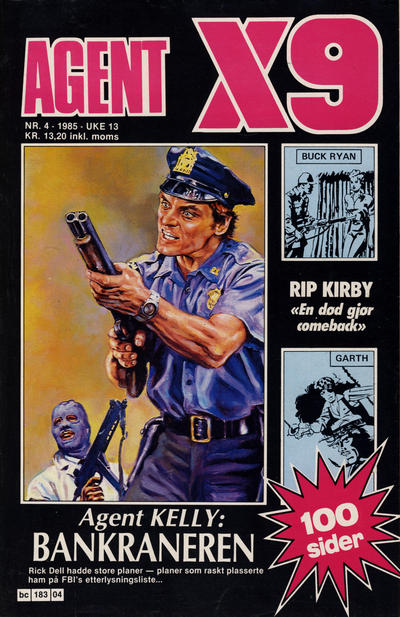 Cover for Agent X9 (Semic, 1976 series) #4/1985