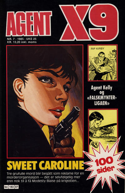 Cover for Agent X9 (Semic, 1976 series) #7/1985