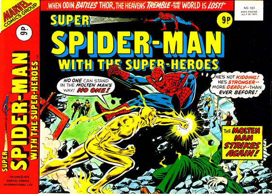 Cover for Super Spider-Man (Marvel UK, 1976 series) #181