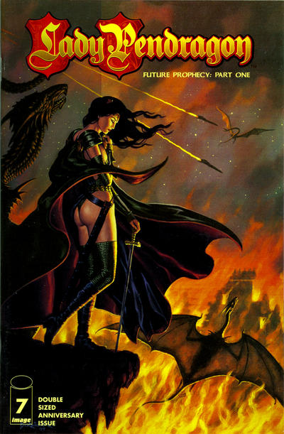 Cover for Lady Pendragon (Image, 1999 series) #7 [Dynamic Forces exclusive Chrome variant]