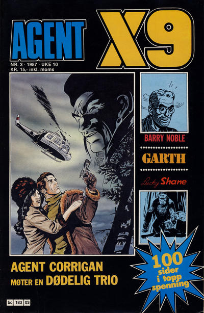 Cover for Agent X9 (Semic, 1976 series) #3/1987
