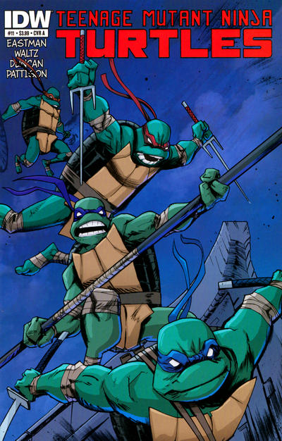 Cover for Teenage Mutant Ninja Turtles (IDW, 2011 series) #11 [Cover A - Dan Duncan]