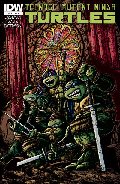 Cover for Teenage Mutant Ninja Turtles (IDW, 2011 series) #21 [Cover A - Kevin Eastman]