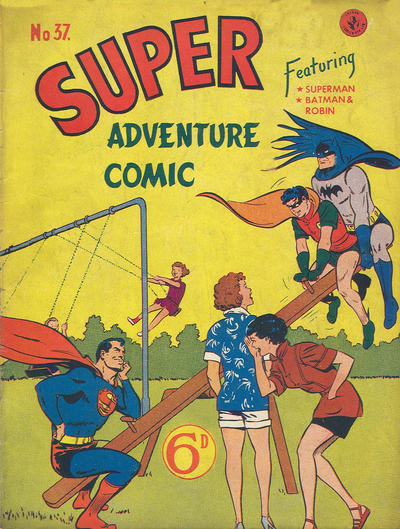 Cover for Super Adventure Comic (K. G. Murray, 1950 series) #37 [Price difference]