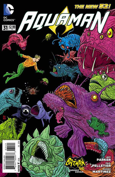 Cover for Aquaman (DC, 2011 series) #31 [Batman '66 Cover]