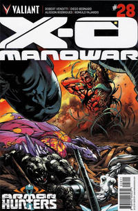Cover Thumbnail for X-O Manowar (Valiant Entertainment, 2012 series) #28 [Cover A - Diego Bernard]