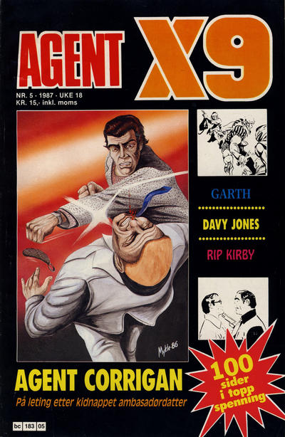 Cover for Agent X9 (Semic, 1976 series) #5/1987