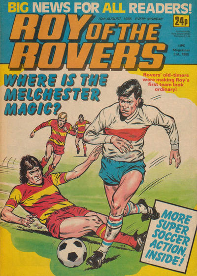 Cover for Roy of the Rovers (IPC, 1976 series) #10 August 1985 [456]